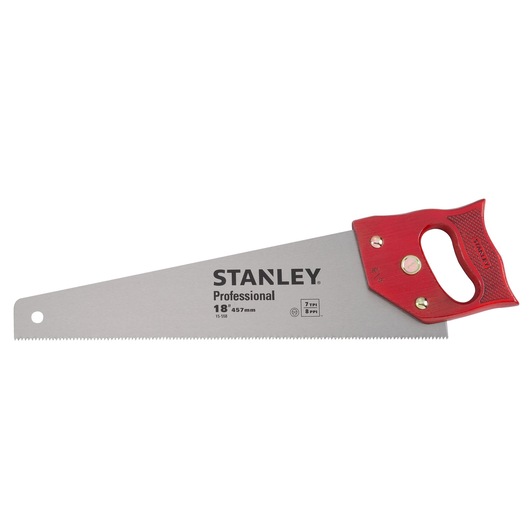 Stanley Wooden Handle Handsaw PROFESSIONAL HANDSAW 8PTS 18INCH front facing