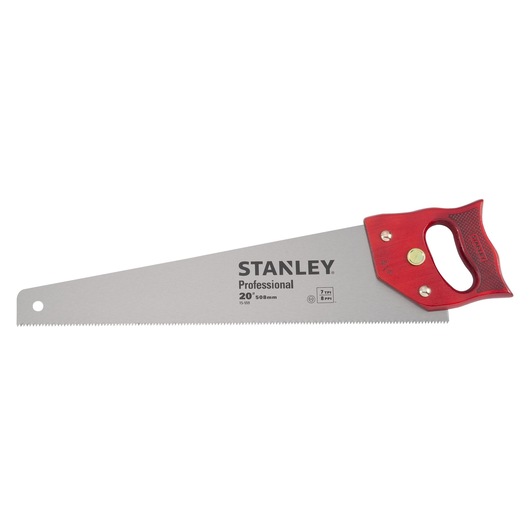 Stanley Wooden Handle Handsaw PROFESSIONAL HANDSAW 8PTS 20INCH front facing