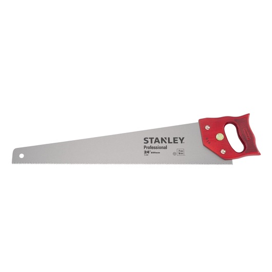 Stanley Wooden Handle Handsaw PROFESSIONAL HANDSAW 8PTS 24INCH front facing