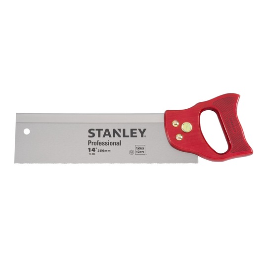 Stanley Wooden Handle Handsaw BACKSAW 356MMX13PT front facing