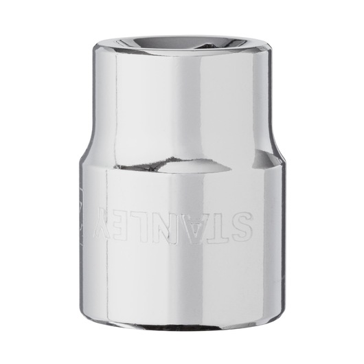 DRIVE SOCKET 1/2" 22mm STANLEY  white background FRONT