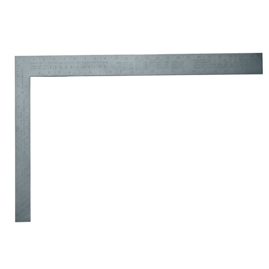 24 inch aluminum english carpenters square.