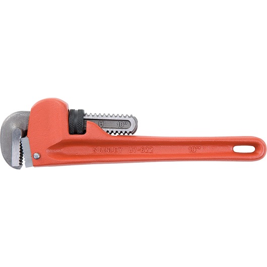 Profile of 10 inch Straight Pipe Wrench