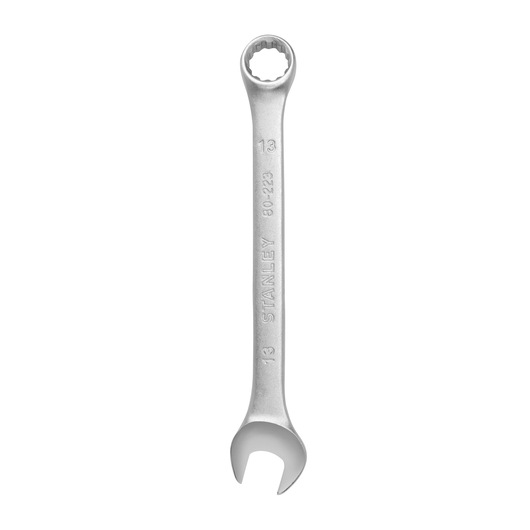 INDIVIDUAL COMBINATION WRENCH ON WHITE BACKGROUND FRONT VIEW